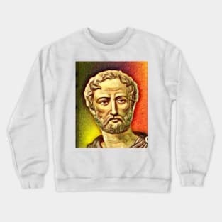 Cayo Plinio Segundo Snow Portrait | Cayo Plinio Segundo Artwork 15 Crewneck Sweatshirt